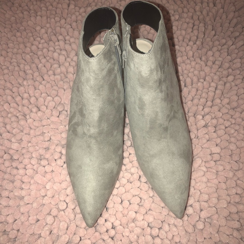 Gray Zara booties